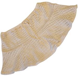 Wild Fable Adjustable Waist Soft Lace Cover-Up Skirt Cream Color Women's Size XL